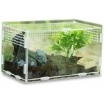 Keweni Boîte d'alimentation D'insectes, Contenants de Terrarium en Acrylique pour Scorpion Grenouille, Habitat de Reptile pour Animaux de Compagnie Rampant Portable, Conception Anti-évasion